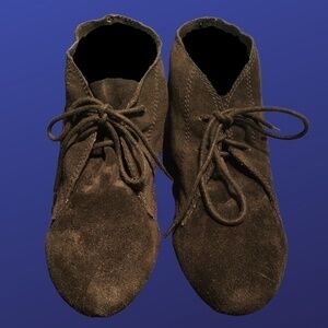 STEVE MADDEN 100% Suede Leather Desert Boots, BLACK, Women’s Size 10M, NWOB